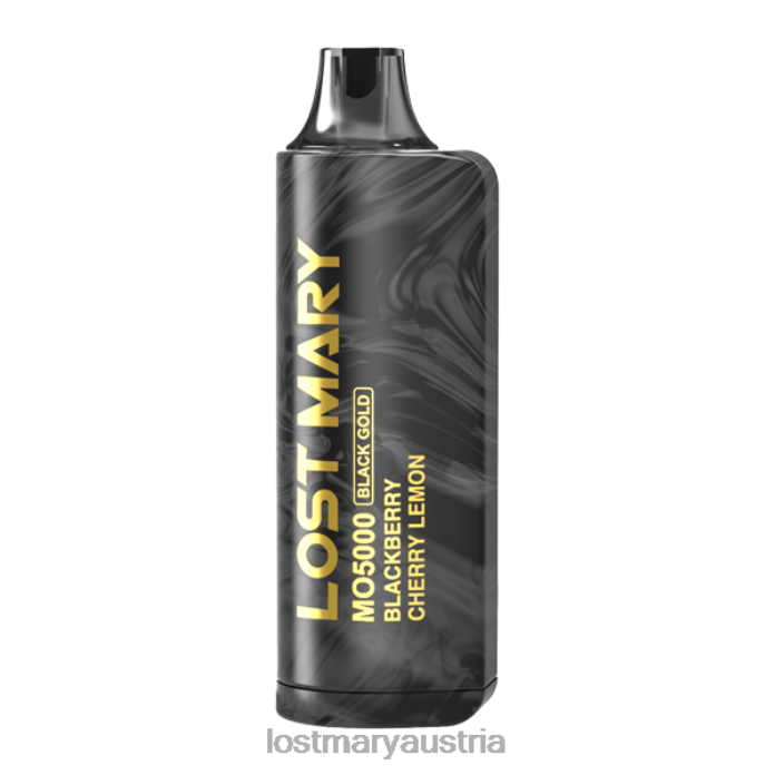 Lost Mary Mo5000 Black Gold Edition Brombeere, Kirsche, Zitrone- Lost Mary Vape Geschmack24NB93