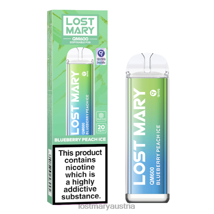 Lost Mary QM600 Einweg-Vaporizer Blaubeer-Pfirsich-Eis- Lost Mary Vape24NB161