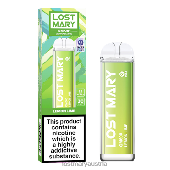Lost Mary QM600 Einweg-Vaporizer Zitronenlimette- Lost Mary Kaufen Osterreich24NB168