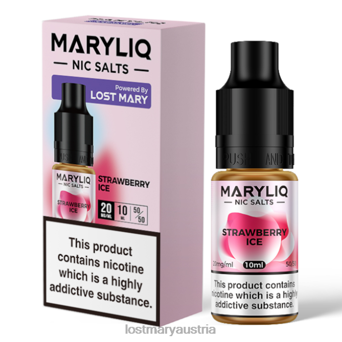 Lost Mary Maryliq Nic Salts – 10 ml Erdbeere- Lost Mary Vape Einschalten24NB225