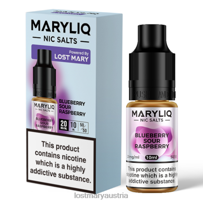 Lost Mary Maryliq Nic Salts – 10 ml Heidelbeere, saure Himbeere- Lost Mary Vape Sorten24NB207