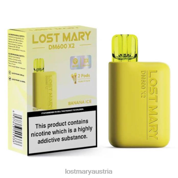 Lost Mary DM600 x2 Einweg-Vaporizer Bananeneis- Lost Mary Vape Sorten24NB187