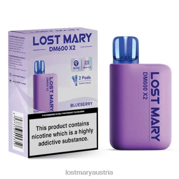 Lost Mary DM600 x2 Einweg-Vaporizer Blaubeere- Lost Mary Geschmack24NB189