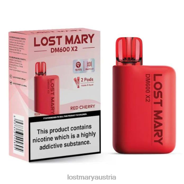 Lost Mary DM600 x2 Einweg-Vaporizer rote Kirsche- Lost Mary Kaufen Osterreich24NB198